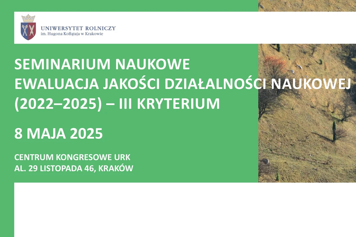 Seminarium naukowe dla pracowników URK pt. „Ewaluacja jakości działalności naukowej (2021 – 2025) – III kryterium”