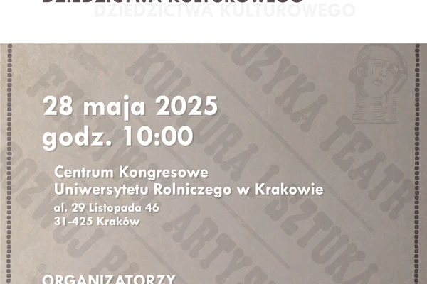 Konferencja: Kultura Studencka Jako Element Niematerialnego Dziedzictwa Kulturowego