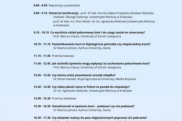 Konferencja „Konie w pytaniach”